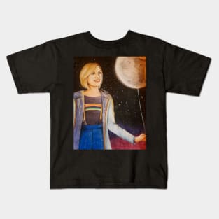 The Moon in Her Hands Kids T-Shirt